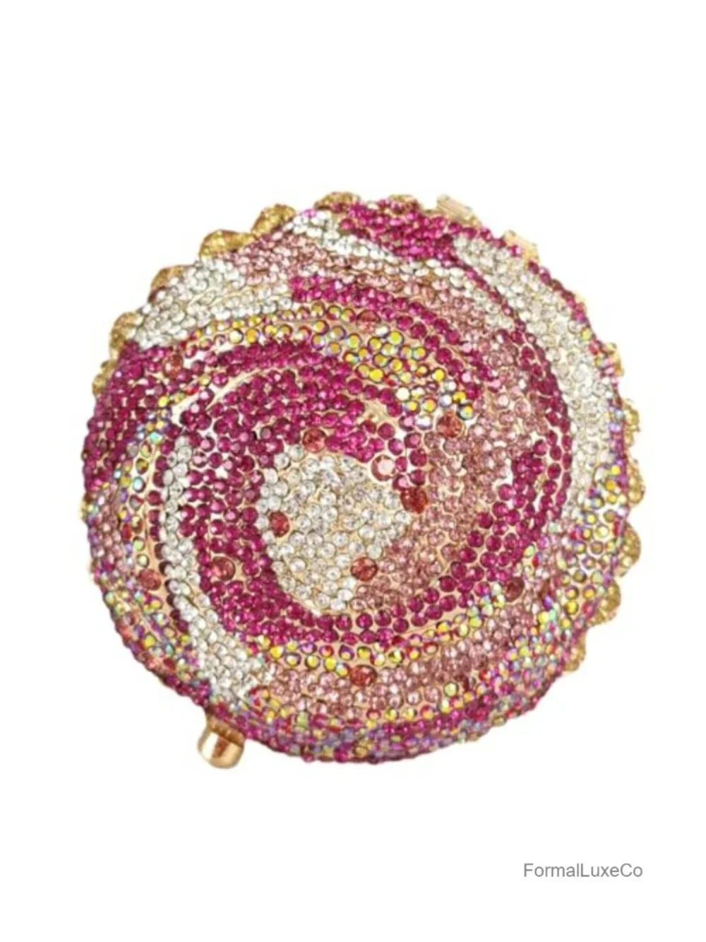 Mini Cupcake Clutch Purse Rhinestone Evening Handbags Sparkly Crystal Party Bag